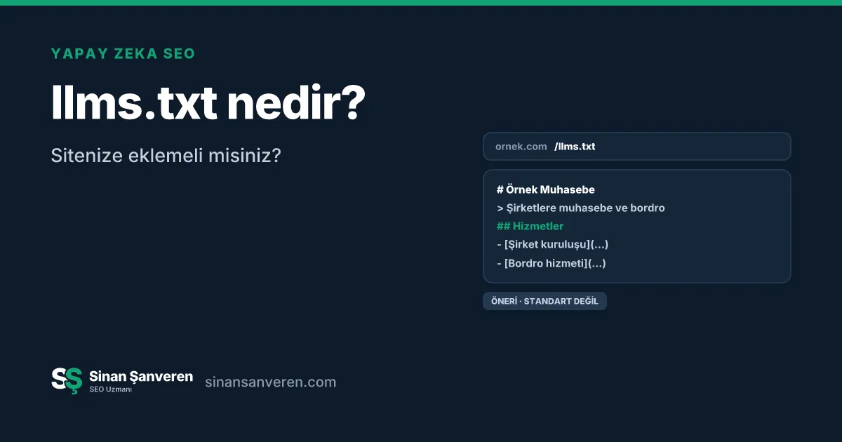 Örnek bir llms.txt dosyasının içeriği