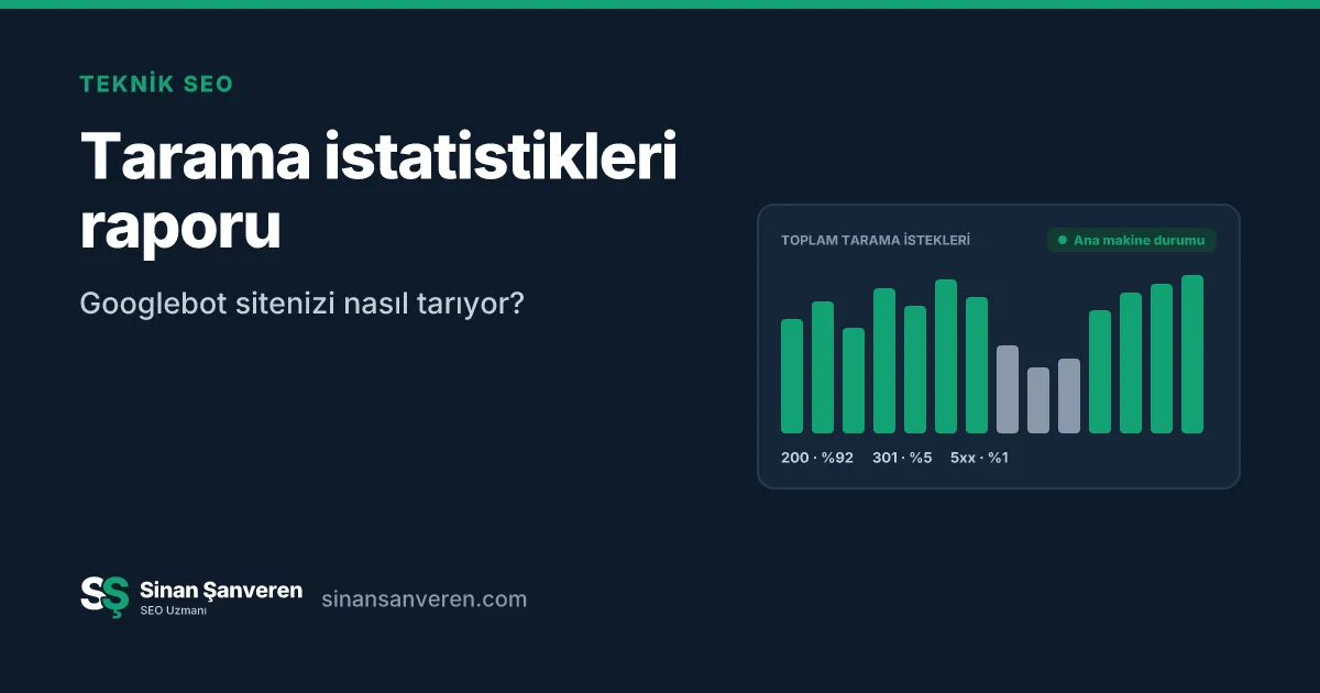 Search Console tarama istekleri grafiği ve yanıt kodları